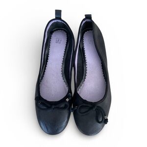 Vintage Gap Black Leather Ballet Flat size 7 NWT
